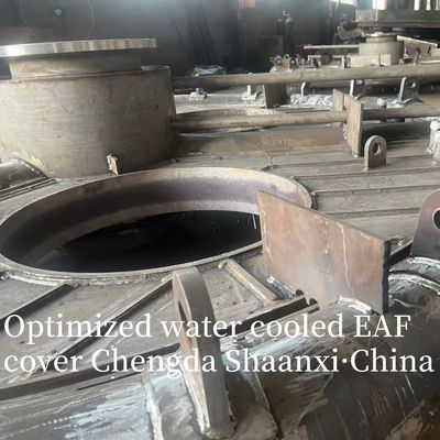 ฝาครอบเตาหลอมไฟฟ้าแบบระบายความร้อนด้วยน้ำ / ฝาครอบ EAF ระบายความร้อนด้วยน้ำแบบปรับปรุง เหมาะสำหรับงานหนัก