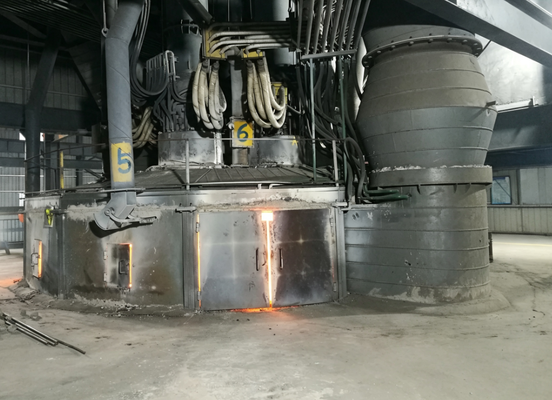 เตาหลอมมัลไลท์ฟิวส์จากถ่านหินแบบเตาอาร์คไฟฟ้า 4000kVA อุปกรณ์หลอมมัลไลท์สำหรับรีไซเคิลของเสียแข็ง